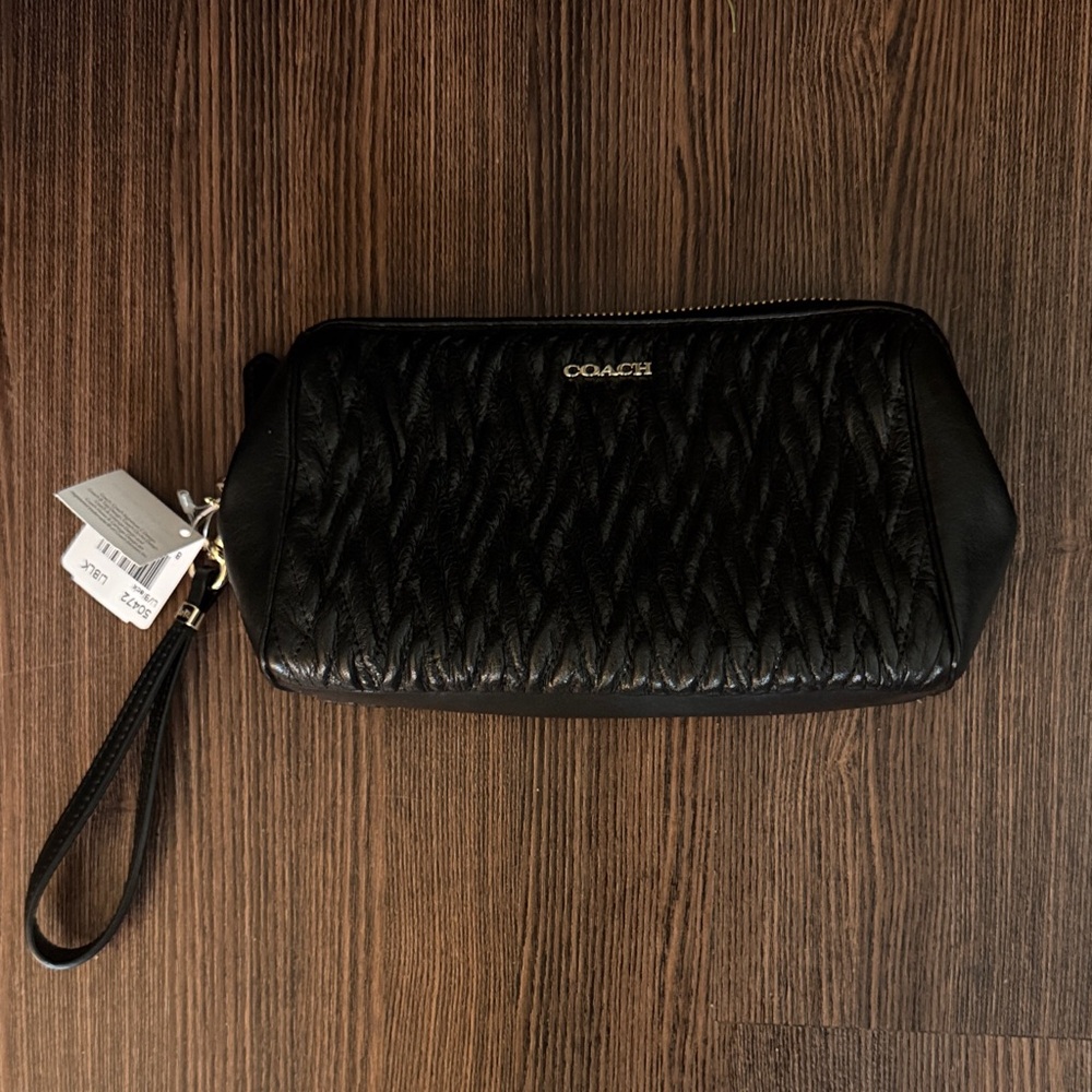 COACH MADISON GATHERED TWIST LARGE WRISTLET